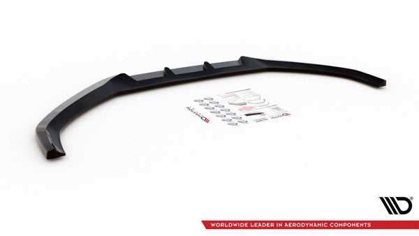 Maxton Front Splitter V.1 Audi A4 B9 - Gloss Black