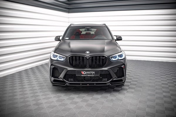 Maxton Front Splitter V.1 BMW  X5M F95 - Gloss Black