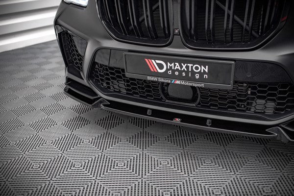 Maxton Front Splitter V.1 BMW  X5M F95 - Gloss Black