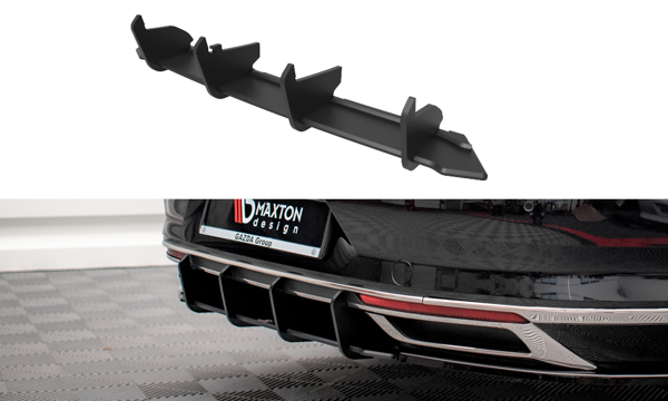 Maxton Street Pro Rear Diffuser Volkwagen Passat B8 Facelift - Black