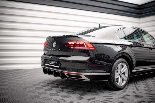 Maxton Street Pro Rear Diffuser Volkwagen Passat B8 Facelift - Black