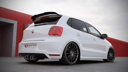 Maxton Spoiler Extension VW Polo Mk5 (R Wrc Look) - Gloss Black
