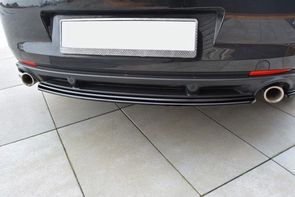 Maxton Central Rear Splitter Renault Laguna Mk 3 Coupe - Gloss Black