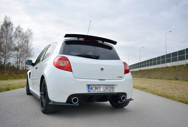 Maxton Rear Side Splitters Renault Clio Mk3 RS Facelift - Gloss Black