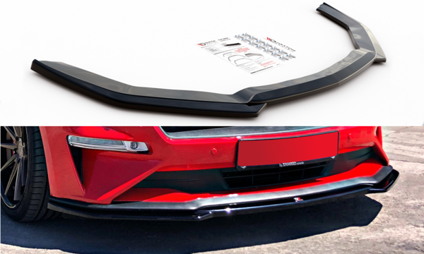 Maxton Front Splitter Ford Mustang Mk. 6 Facelift - Gloss Black