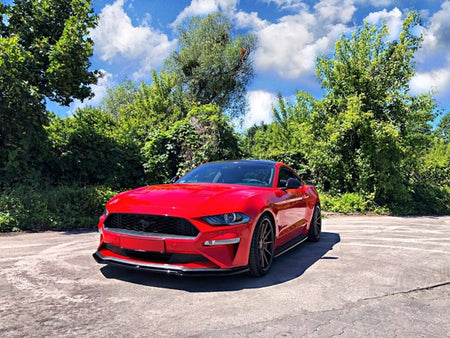 Maxton Front Splitter Ford Mustang Mk. 6 Facelift - Gloss Black