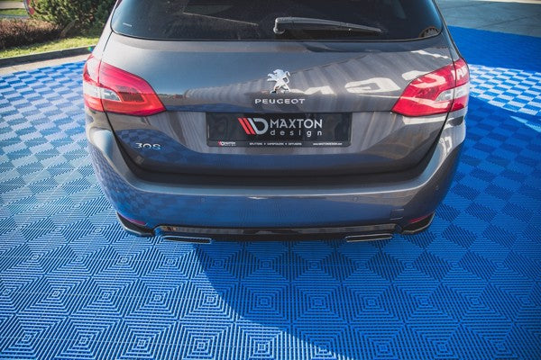 Maxton Rear Side Splitters Peugeot 308 Sw Mk2 Facelift - Gloss Black
