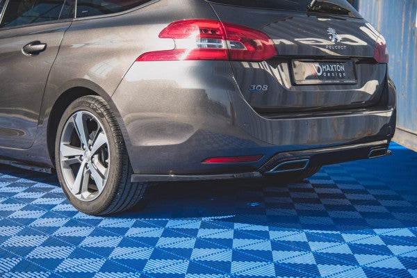 Maxton Rear Side Splitters Peugeot 308 Sw Mk2 Facelift - Gloss Black