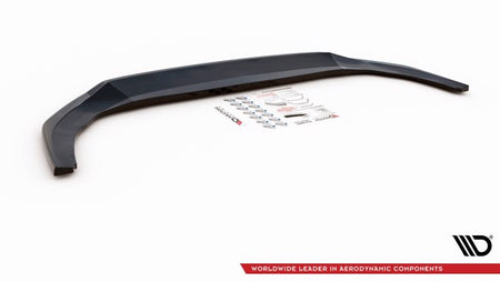 Maxton Front Splitter V.4 Volkswagen Golf 8 Gti - Gloss Black