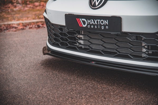 Maxton Front Splitter V.4 Volkswagen Golf 8 Gti - Gloss Black