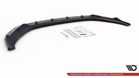 Maxton Front Splitter V.2 Audi A7 C8 - Gloss Black