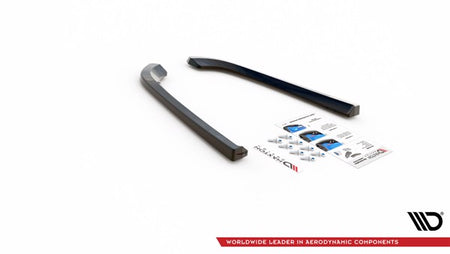 Maxton Rear Side Splitters Volvo V70 Mk3 - Gloss Black