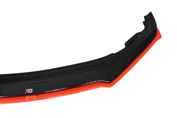 Maxton Front Splitter V.5 Subaru Brz Facelift - Gloss Black + Red