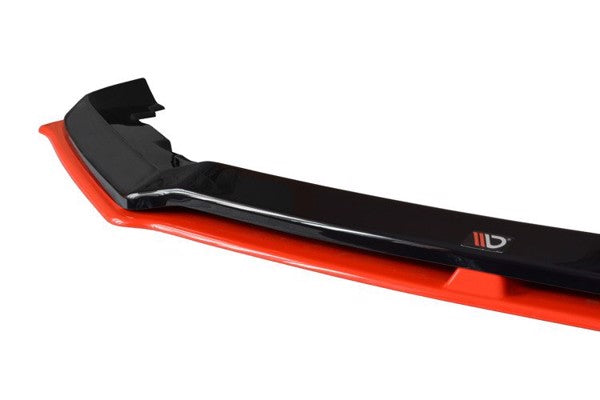 Maxton Front Splitter V.5 Subaru Brz Facelift - Gloss Black + Red