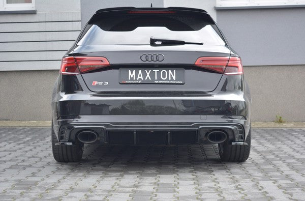 Maxton Rear Valance Audi RS3 8V Fl Sportback - Gloss Black