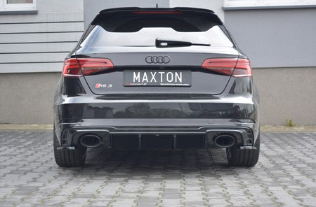 Maxton Rear Valance Audi RS3 8V Fl Sportback - Gloss Black