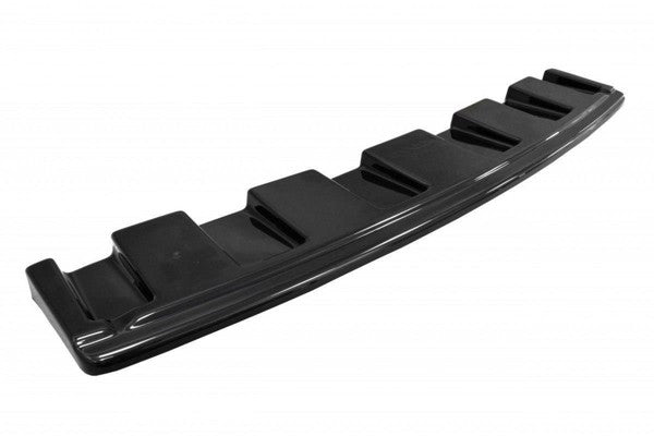 Maxton Central Rear Splitter Audi S6 C7 Avant (Without Vertical Bars) - Gloss Black