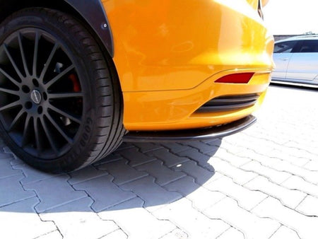 Maxton Rear Side Splitters Ford Focus St Mk3 Hatchback - Gloss Black