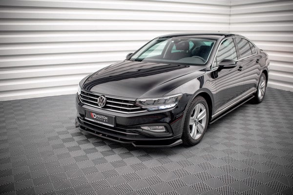 Maxton Side Skirts Diffusers Volkswagen Passat B8 Facelift - Gloss Black