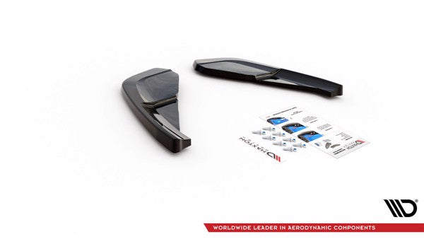 Maxton Rear Side Splitters Nissan 370Z Nismo Facelift - Gloss Black