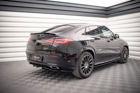 Maxton Central Rear Splitter (With Vertical Bars) Mercedes-Benz Gle Coupe Amg-Line C167 - Gloss Black