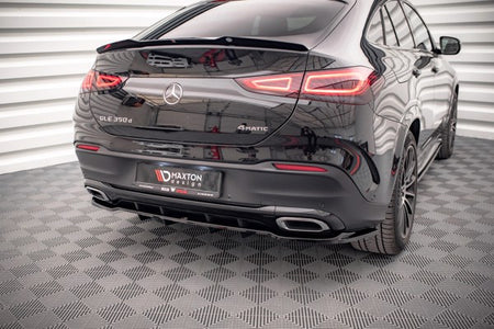 Maxton Central Rear Splitter (With Vertical Bars) Mercedes-Benz Gle Coupe Amg-Line C167 - Gloss Black