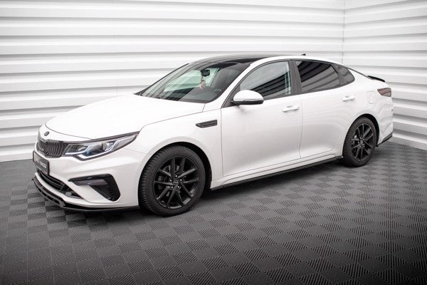 Maxton Side Skirts Diffusers Kia Optima Mk4 Facelift - Gloss Black