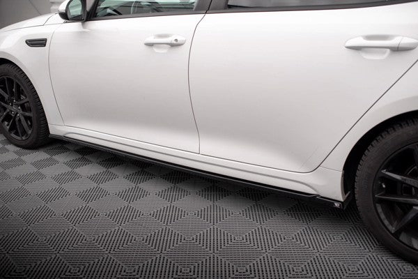 Maxton Side Skirts Diffusers Kia Optima Mk4 Facelift - Gloss Black