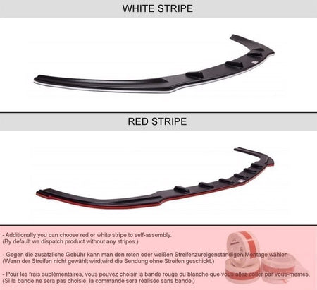 Maxton Front Splitter Mercedes Slk R172 Standard/Amg - Gloss Black