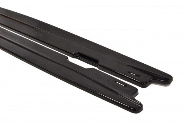 Maxton Side Skirts Diffusers For BMW 5 E60/61 M-Pack - Gloss Black