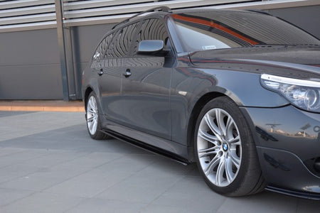 Maxton Side Skirts Diffusers For BMW 5 E60/61 M-Pack - Gloss Black