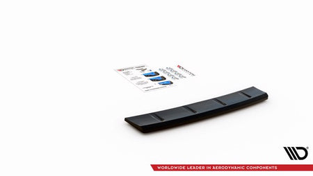 Maxton Central Rear Splitter For Hyundai I30 N Hatchback Mk3 Facelift - Gloss Black