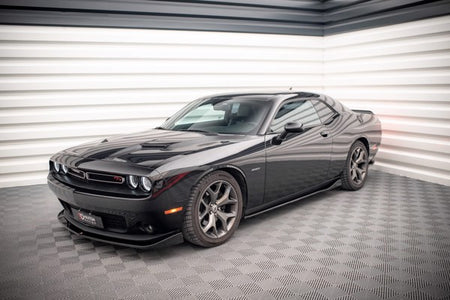 Maxton Side Skirts Diffusers Dodge Challenger Rt Mk3 Facelift - Gloss Black