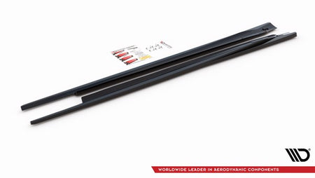Maxton Side Skirts Diffusers Opel Astra Gtc Opc-Line J - Gloss Black