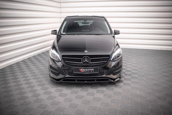 Maxton Front Splitter Mercedes-Benz B W246 Facelift - Gloss Black