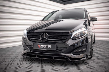 Maxton Front Splitter Mercedes-Benz B W246 Facelift - Gloss Black