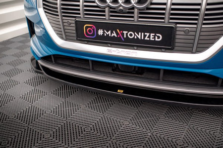Maxton Front Splitter V.1 Audi E-Tron - Gloss Black