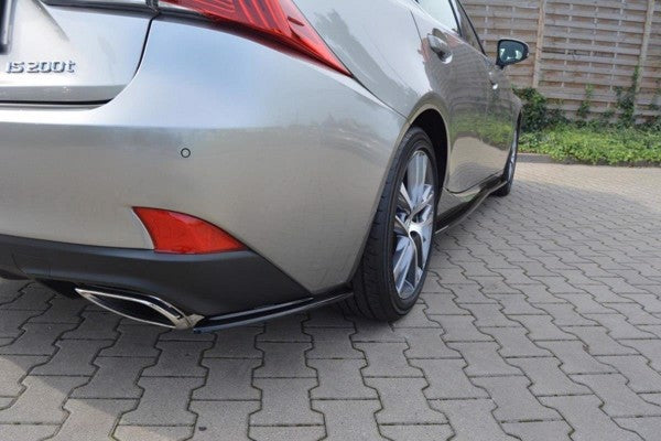 Maxton Rear Side Splitters Lexus Is Mk3 Facelift T - Gloss Black