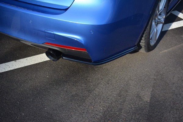 Maxton Rear Side Splitters BMW 3-Series F30 Phase-Ii Sedan M-Sport - Gloss Black