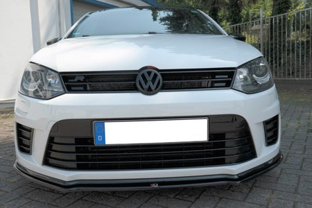 Maxton Front Splitter Volkswagen Polo Mk5 R Wrc - Gloss Black
