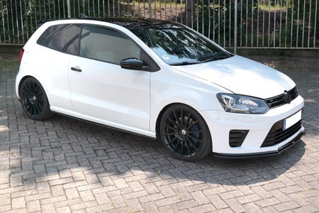 Maxton Front Splitter Volkswagen Polo Mk5 R Wrc - Gloss Black