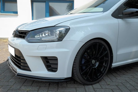Maxton Front Splitter Volkswagen Polo Mk5 R Wrc - Gloss Black