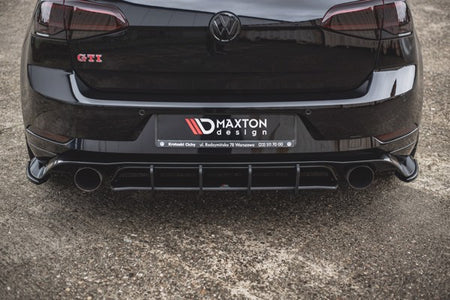 Maxton Racing Durability Rear Diffuser VW Golf 7 Gti Tcr - Black