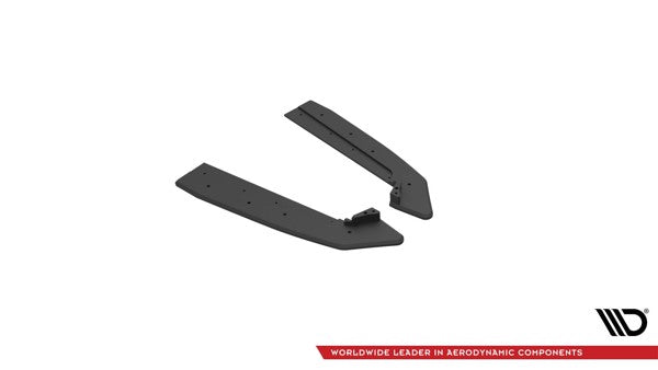Maxton Street Pro Rear Side Splitters V.1 Ford Mustang Gt Mk6 Facelift - Black