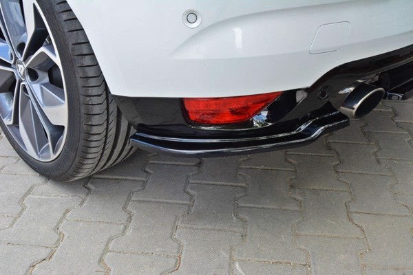 Maxton Rear Side Splitters Renault Megane Mk4 Hatchback - Gloss Black
