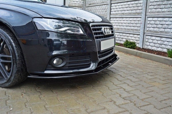 Maxton Front Splitter V.2 Audi A4 B8 - Gloss Black