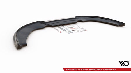 Maxton Front Splitter V.1 Audi RS4 B7 - Gloss Black