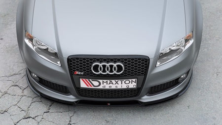 Maxton Front Splitter V.1 Audi RS4 B7 - Gloss Black