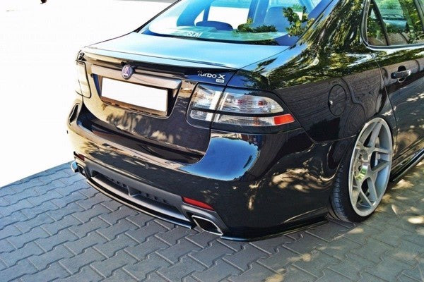 Maxton Rear Side Splitters Saab 9-3 Turbo X - Gloss Black