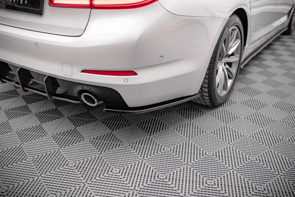 Maxton Rear Side Splitters BMW 5 G30 - Gloss Black